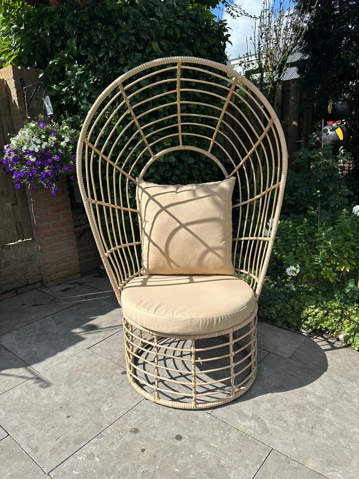 Tuin/strandstoel, Ophalen, Gebruikt, Rotan