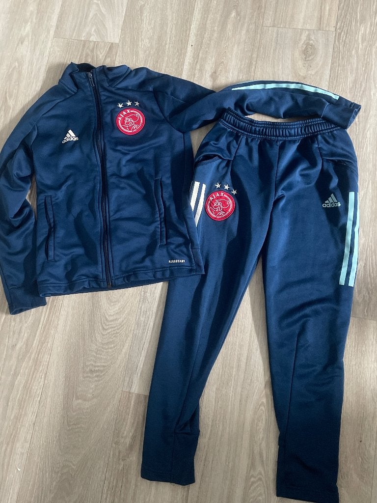 Ajax trainingspak maat 140, Kinderen en Baby's, Kinderkleding | Maat 140, Ophalen of Verzenden, Zo goed als nieuw, Jongen of Meisje