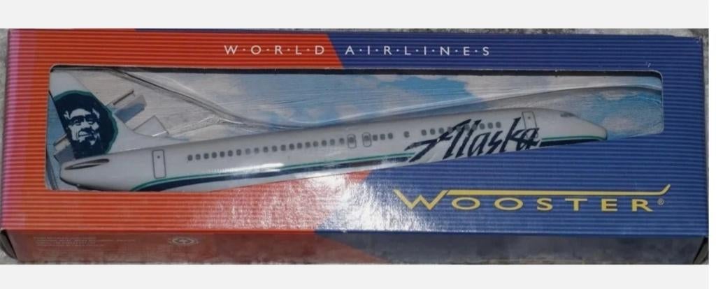 Alaska Airlines Boeing 737-400 1/180 schaalmodel vliegtuig, Ophalen of Verzenden, Nieuw, Schaalmodel