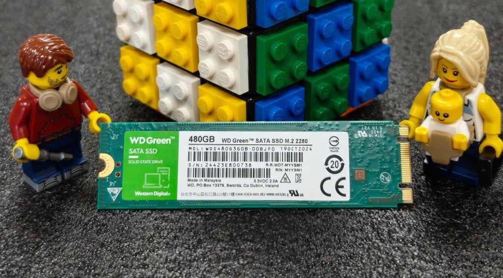 WD Green SSD 480GB M.2 SATA SSD, Intern, 480GB, Zo goed als nieuw, Desktop