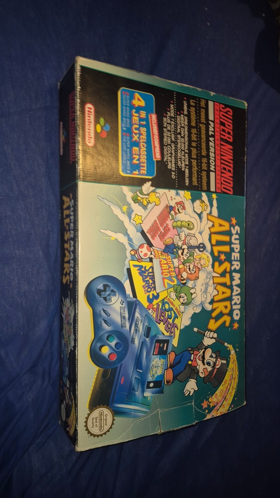 Super Nintendo SNES PAL met Super Mario All-Stars, Spelcomputers en Games, Ophalen of Verzenden, Gebruikt, Met 2 controllers, Met games