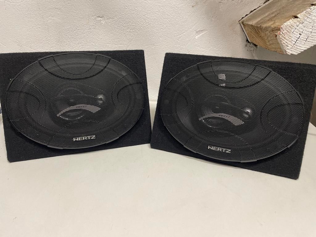 Hertz DCX 690.3 autospeakers in Caliber kasten, Ophalen of Verzenden, Zo goed als nieuw
