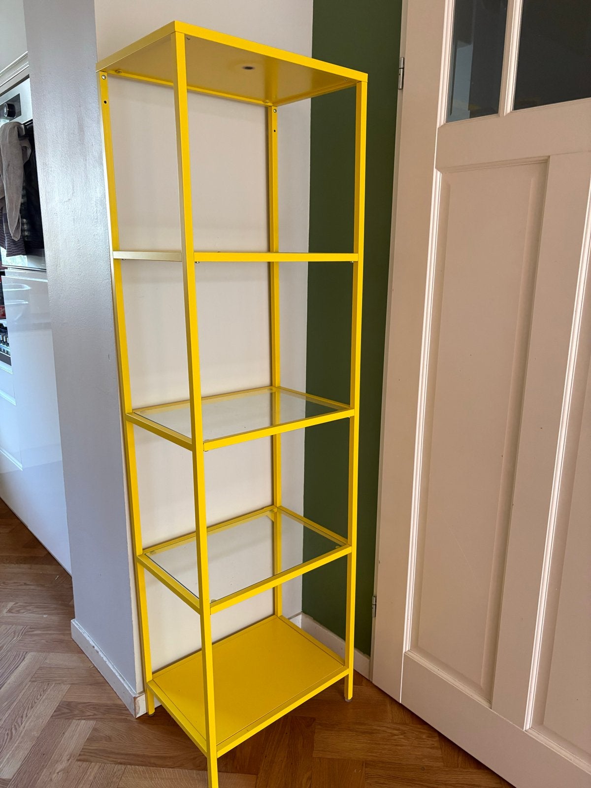IKEA Vittsjö kast geel met glazen planken, Huis en Inrichting, Ophalen, Gebruikt