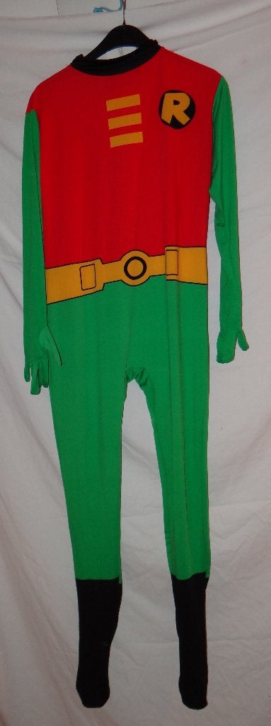 Leuk groen/rood/geel ROBIN pak (Batman), Carnaval, Maat 48/50 (M), Ophalen of Verzenden, Kleding