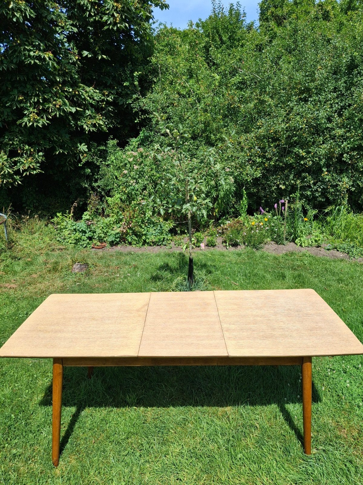 Gratis af te halen: Uitklapbare eettafel 210x90 cm, Ophalen, Gebruikt, 200 cm of meer, 50 tot 100 cm