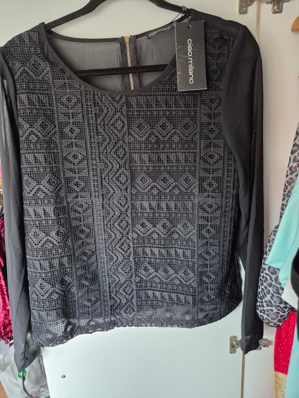 Nieuw Ciao Milano topje met kant - Maat M, Kleding | Dames, Zwart, Nieuw, Ciao Milano, Ophalen