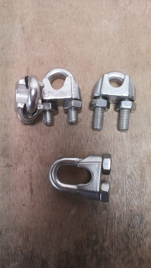 RVS draadklem 16mm M10 4x, Verzenden, Nieuw