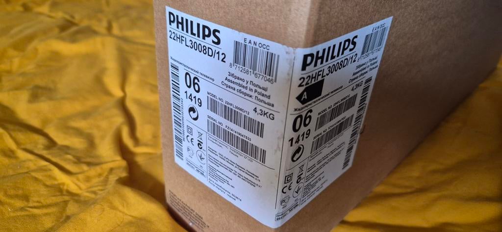 Philips 22HFL3008D/12 LCD TV - Nieuw in doos, Ophalen, 50 Hz, Philips