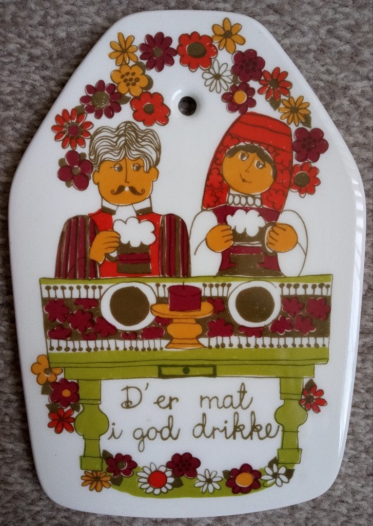 Vintage Figgjo Flint Turi Design snij ontbijt serveerplank, Ophalen of Verzenden