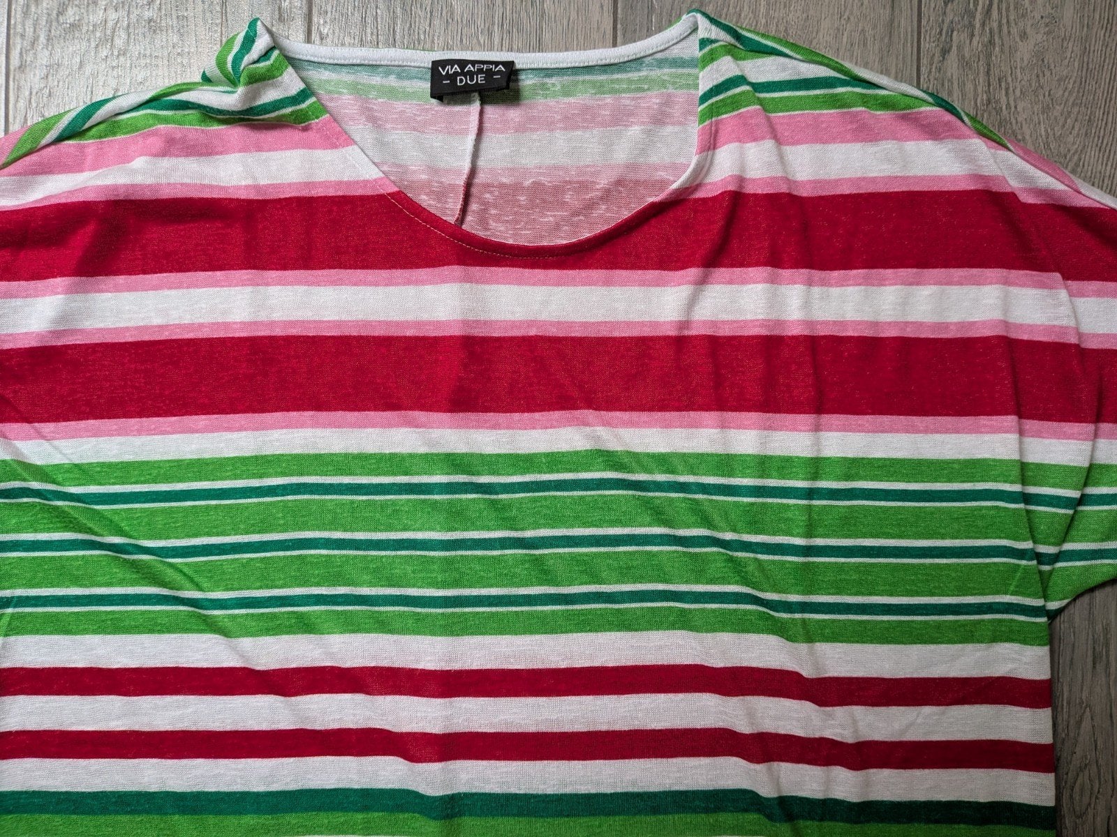 Gestreepte T-shirt van  Via Appia Due met korte mouwen, maat, Meerkleurig, Zo goed als nieuw, Via Appia Due, Shirt of Top