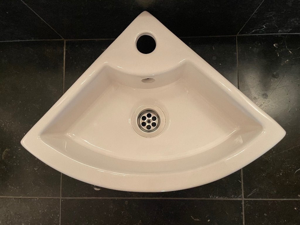 hoek fonteintje toilet - toilet wasbakje, Ophalen, Zo goed als nieuw, Steen, Wastafel