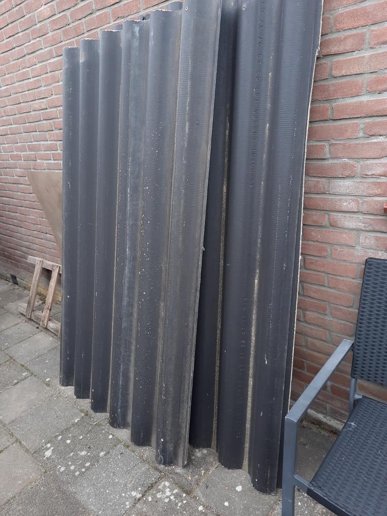 Te koop golfplaten asbest vrij, Ophalen, Zwart, 15 m² of meer, Golfplaat