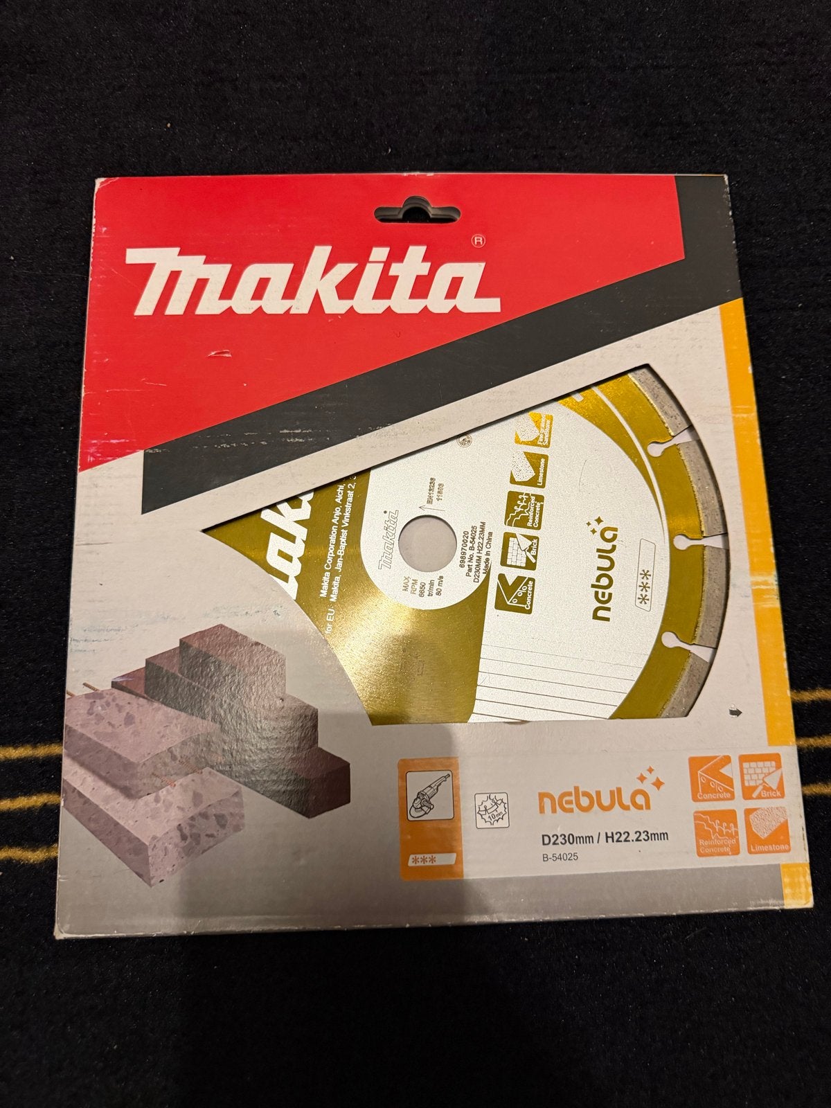 Makita Nebula Diamantzaagblad 230mm voor beton/baksteen, Ophalen of Verzenden, Nieuw, Overige typen