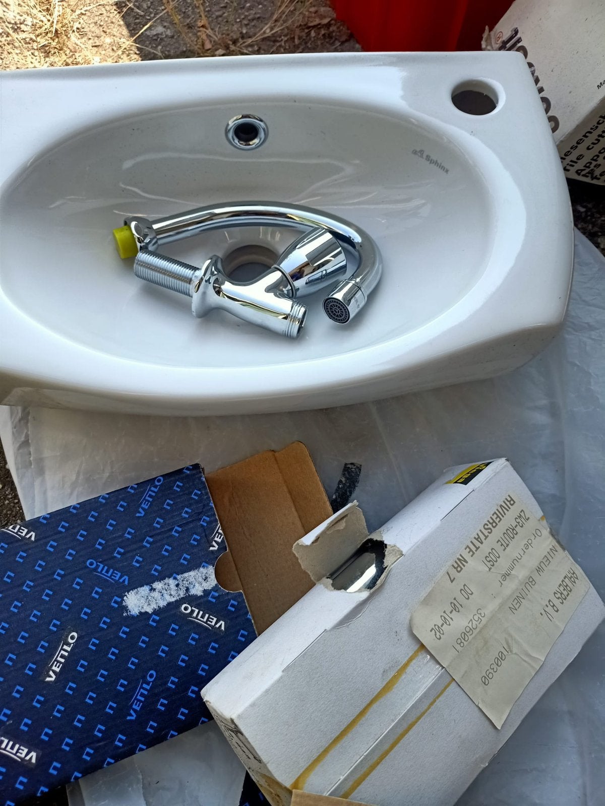 Wasbak wc sphinx nieuw!, Ophalen, Nieuw, Steen, Wastafel