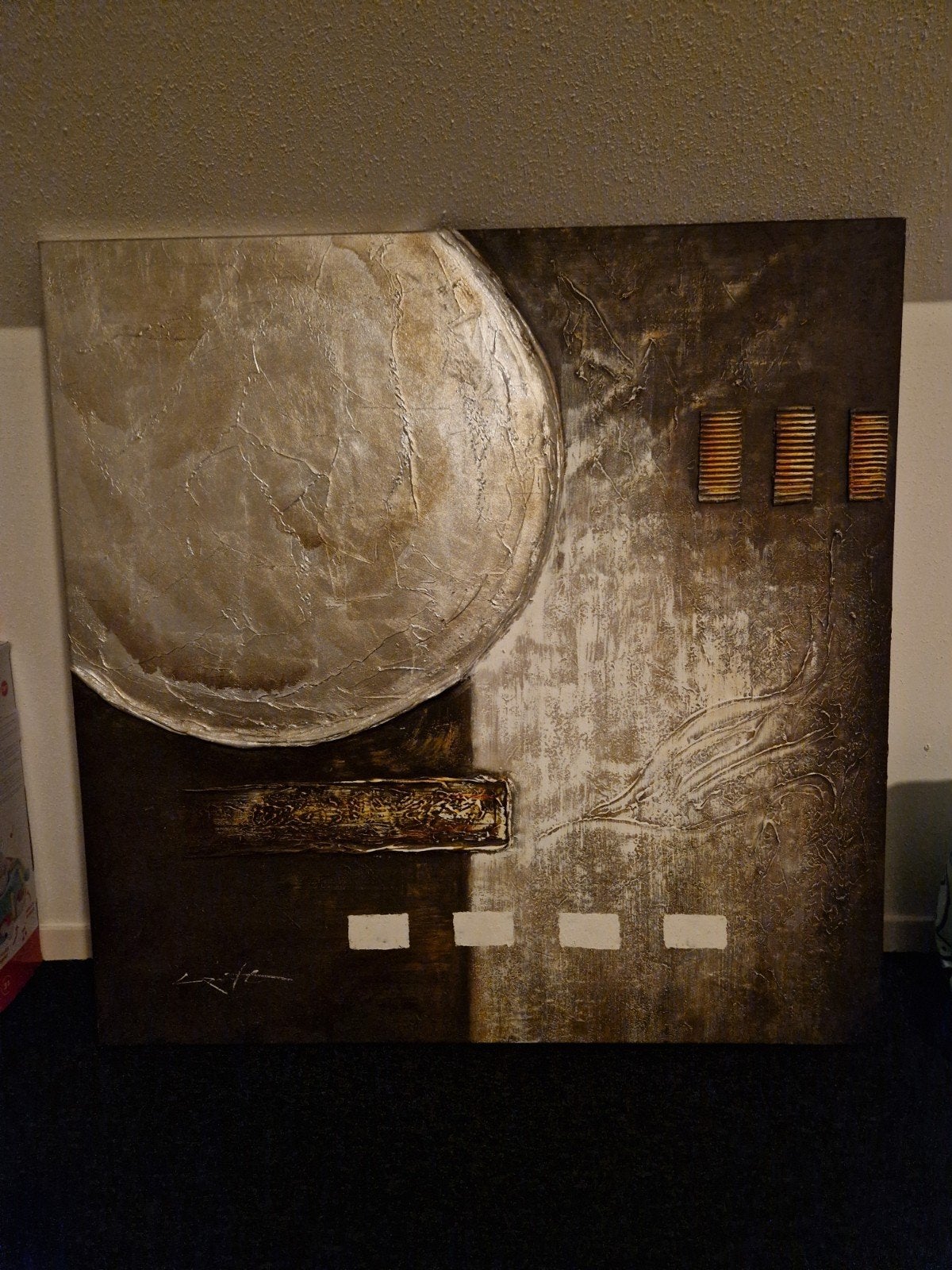 Abstract schilderij op canvasdoek - Nieuw, Ophalen