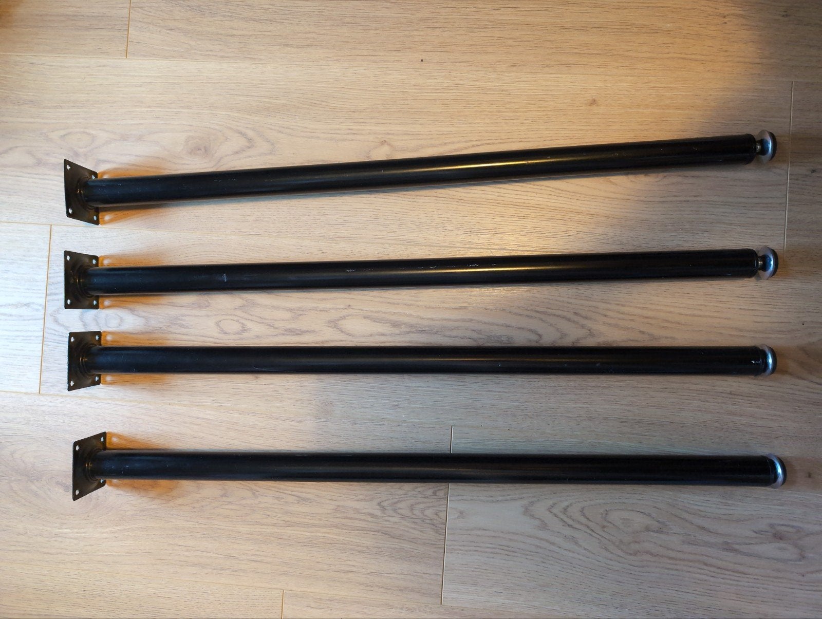 Duraline meubelpoten (4 stuks) met stelpoten, 70cm, Ophalen of Verzenden, Gebruikt
