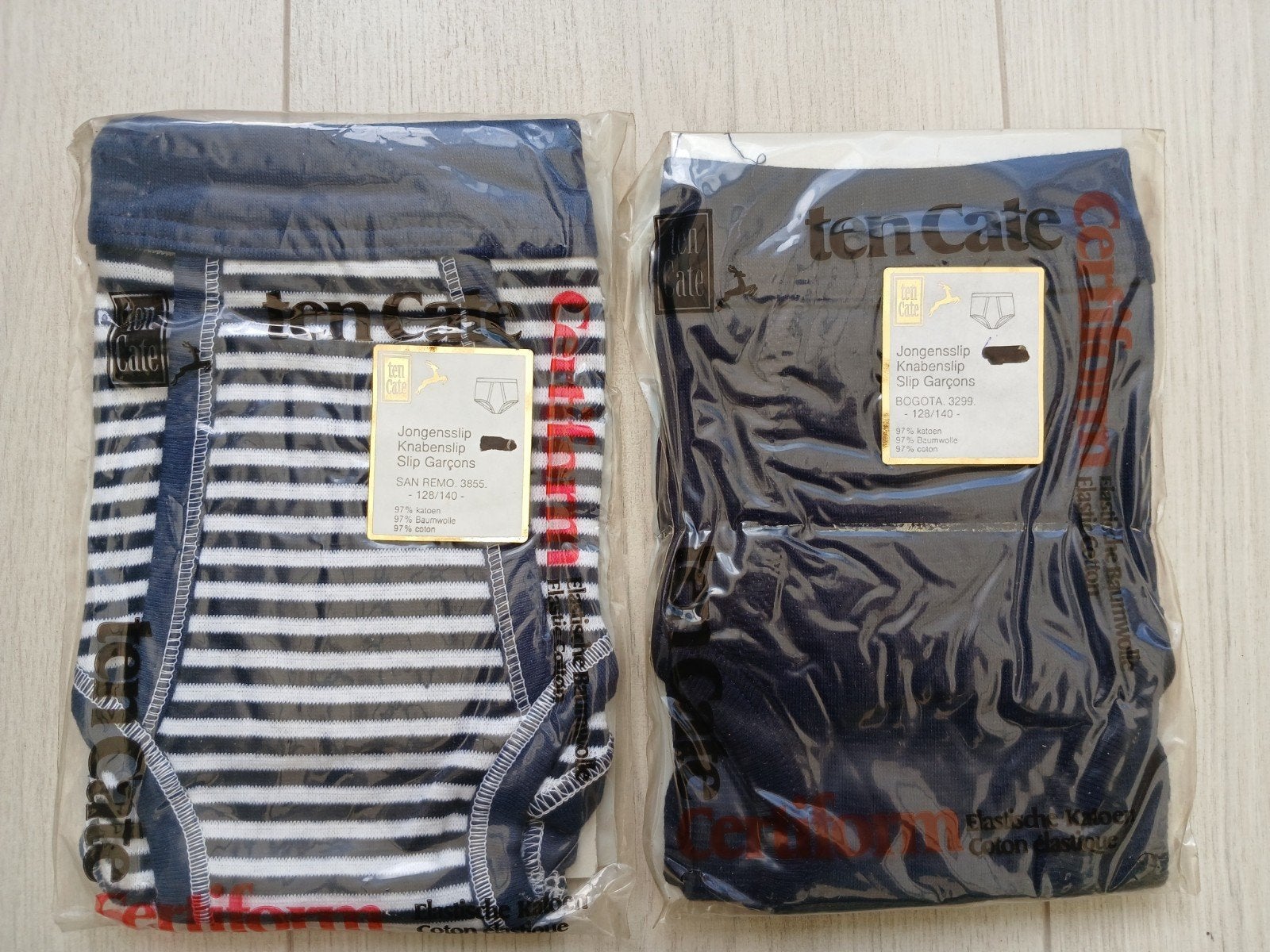 Ten Cate jongens slips - 2 stuks - maat 128-140, Ophalen of Verzenden, Blauw, Ten Cate, Slip