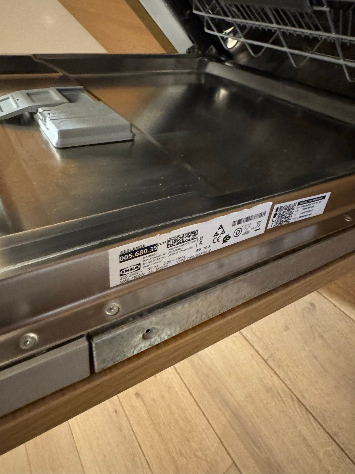 IKEA vaatwasser 005.680.35 - Zo goed als nieuw, Witgoed en Apparatuur, Vaatwasmachines, Ophalen, 60 cm of meer, Eco programma