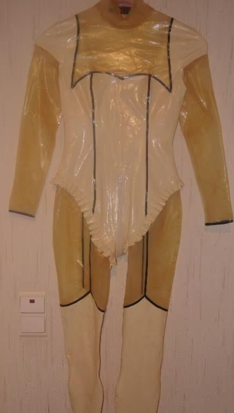 PVC Traum Latex Catsuit - Maat L, PVC Traum, Ophalen of Verzenden, Zo goed als nieuw