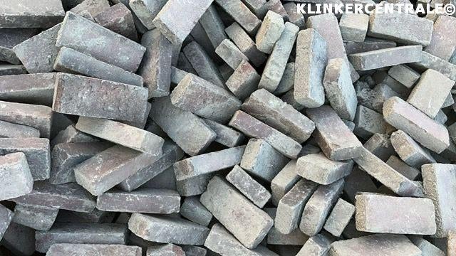540m2 rood bruin paars gebakken klinkers waalformaat 5-duims, Bij dit gebruikte product niet meer te achterhalen., Gebruikt, Verzenden