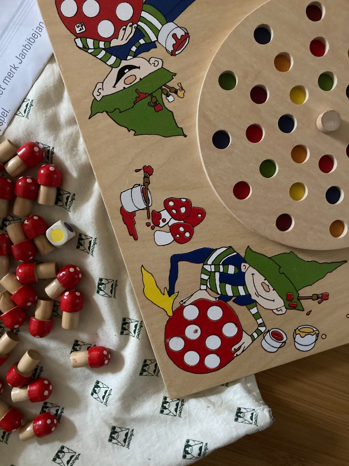 Janbibejan paddestoelen spel, Ophalen of Verzenden, Zo goed als nieuw