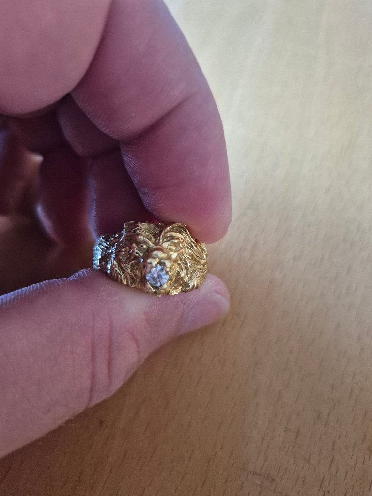 Gouden ring, Heer, Ophalen of Verzenden, Zo goed als nieuw, Goud