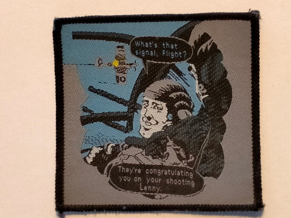 What's the signal, flight? piloot vliegenier vintage patch, Ophalen of Verzenden, Nieuw