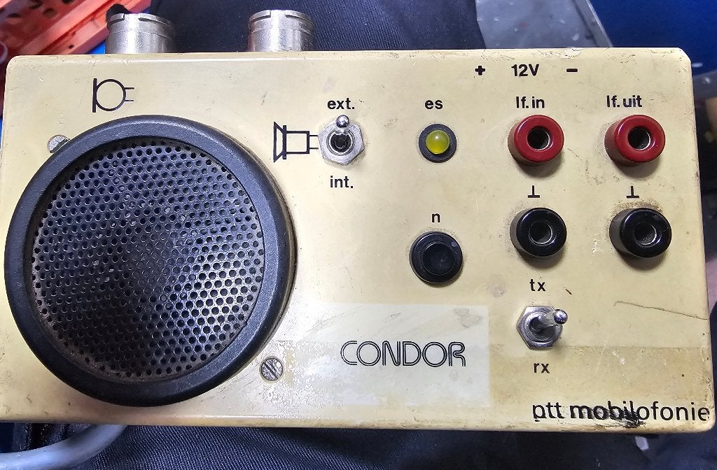 Testkastje voor Condor mobilofoons, Ophalen, Gebruikt, Zender en Ontvanger