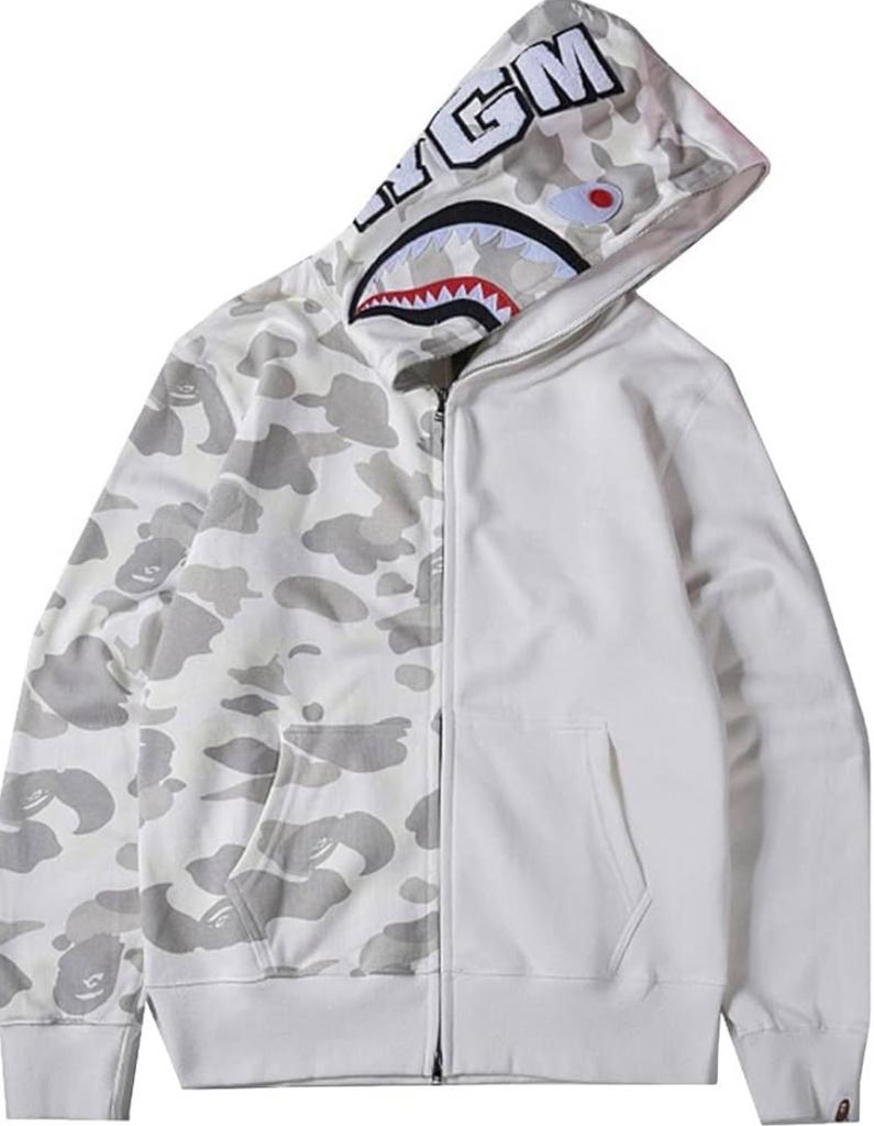 Nieuw, bape Haai Hoodie - Wit/Grijs - Maat S, Ophalen of Verzenden, Nieuw, Maat 36 (S), Wit
