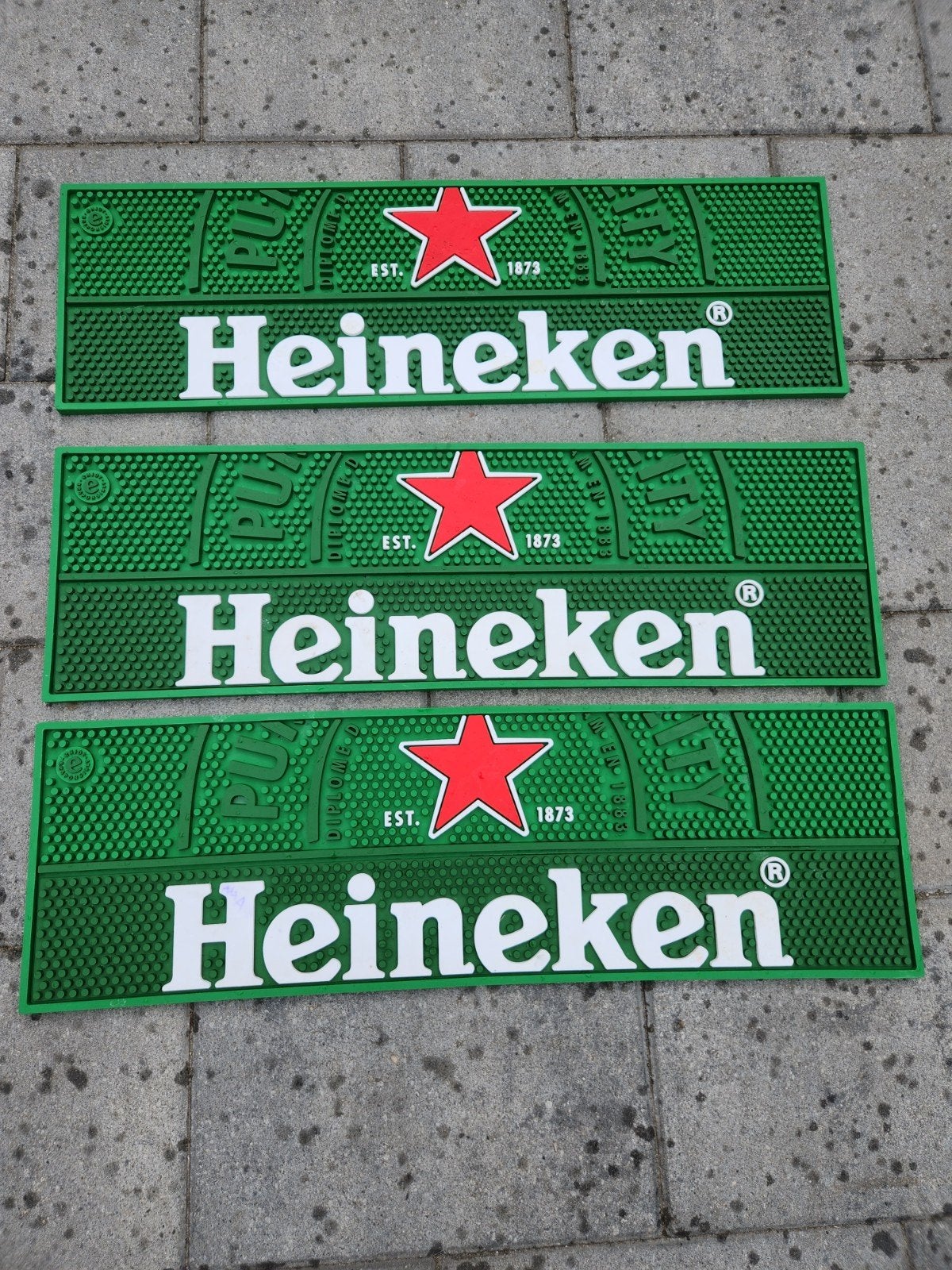 3 Heineken biertapmatten in perfecte staat, Verzamelen, Ophalen of Verzenden, Zo goed als nieuw, Heineken
