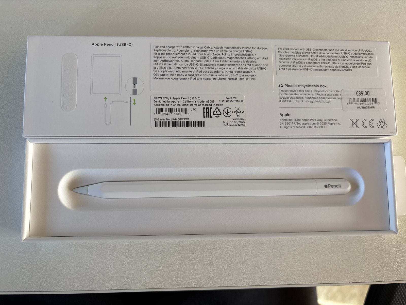 Apple Pencil (USB-C) - Nieuw in doos, Ophalen, Nieuw