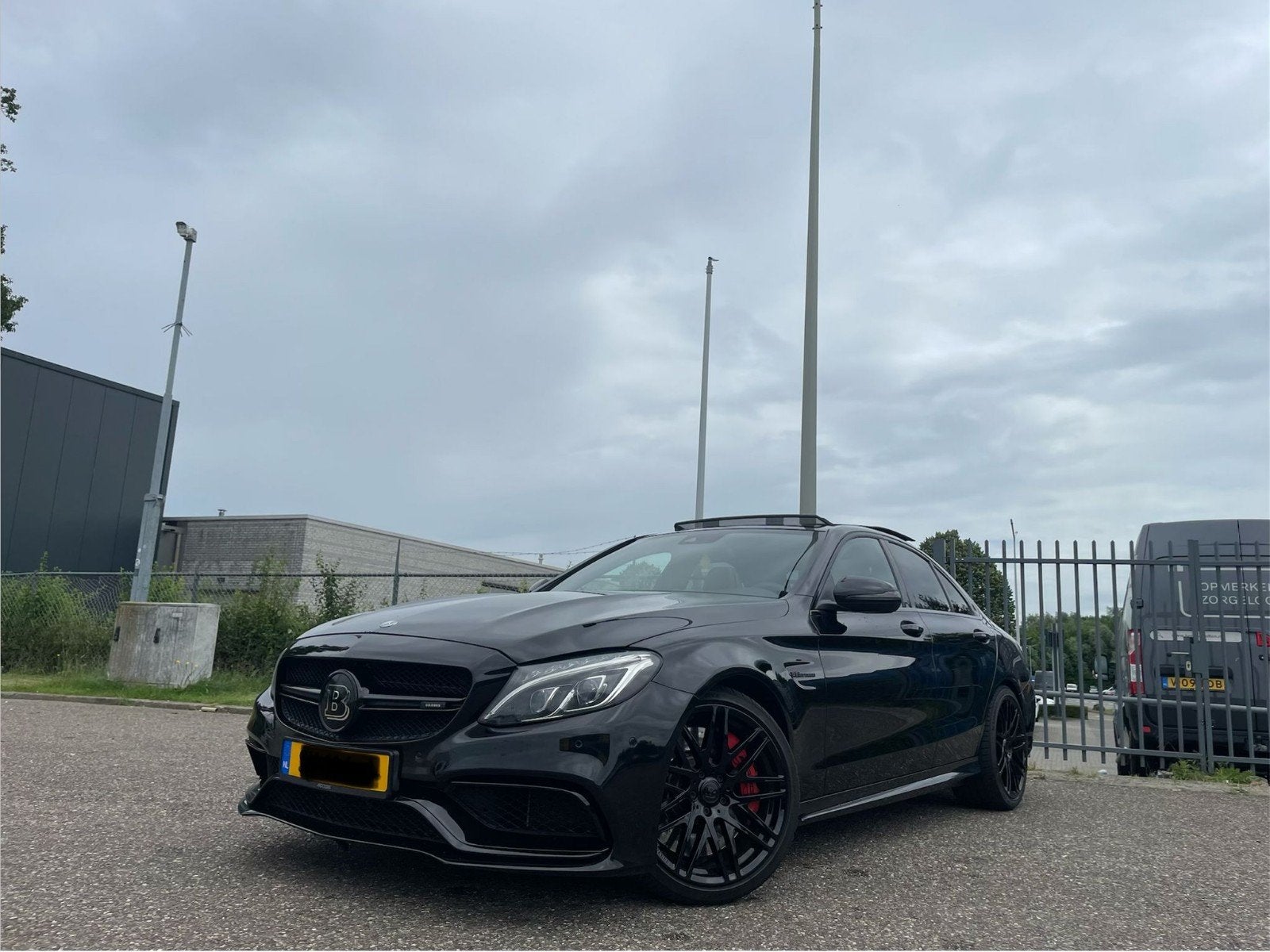 Mercedes C63 AMG Edition1 Brabus 2016 Pano, Auto's, Mercedes-Benz, Automaat, Achterwielaandrijving, 8 cilinders, 510 pk