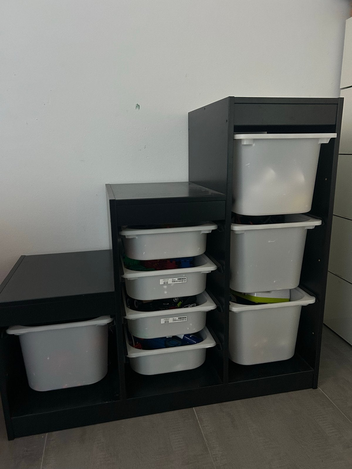 IKEA TROFAST Opbergkast met Bakken - Zwart, Ophalen, Gebruikt, Kast