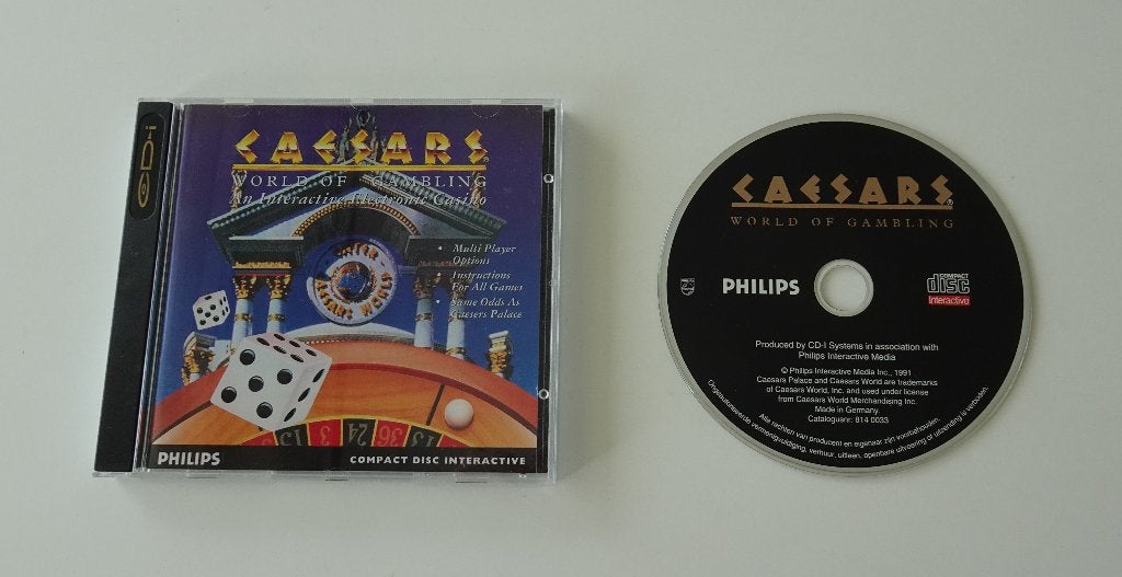 Caesars World of Gambling compleet voor Philips CD-i, 1 speler, Ophalen, Zo goed als nieuw, Vanaf 3 jaar