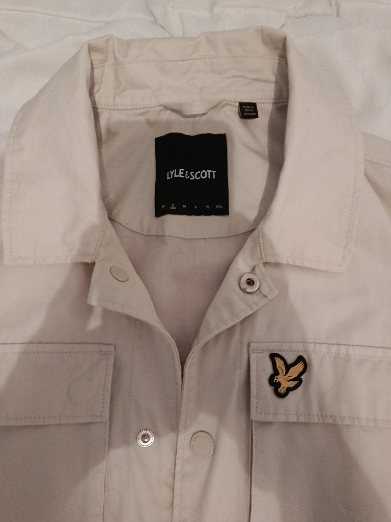 Lyle and Scott maat S, Beige, Ophalen of Verzenden, Zo goed als nieuw, Lyle & Scott