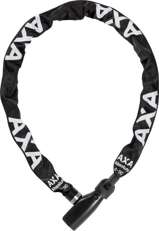 AXA Absolute 8 Kettingslot voor Fietsen 110 cm en 8 mm Zwart, Fietsen en Brommers, Fietsaccessoires | Fietssloten, Nieuw, Insteekslot