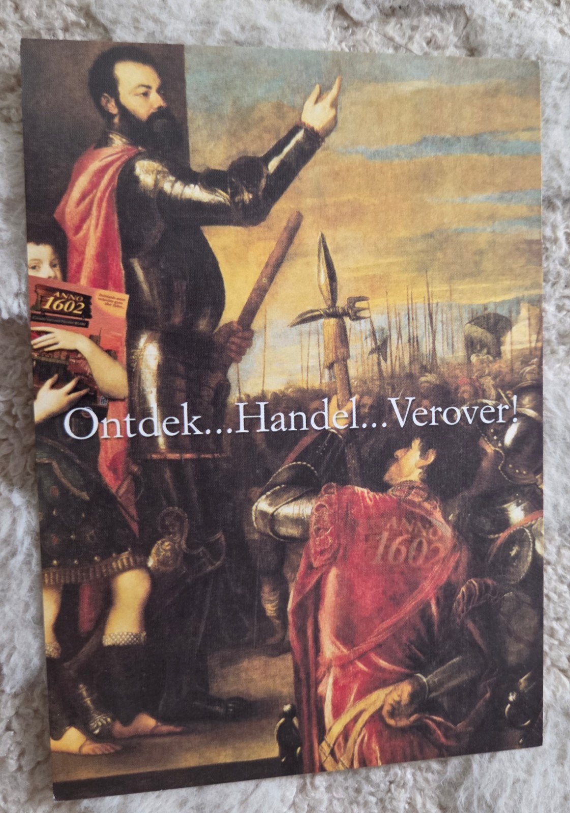 Anno 1602 Infogrames Postcard - Ontdek... Handel... Verover!, Ophalen of Verzenden, 1980 tot heden, Ongelopen, Overige thema's