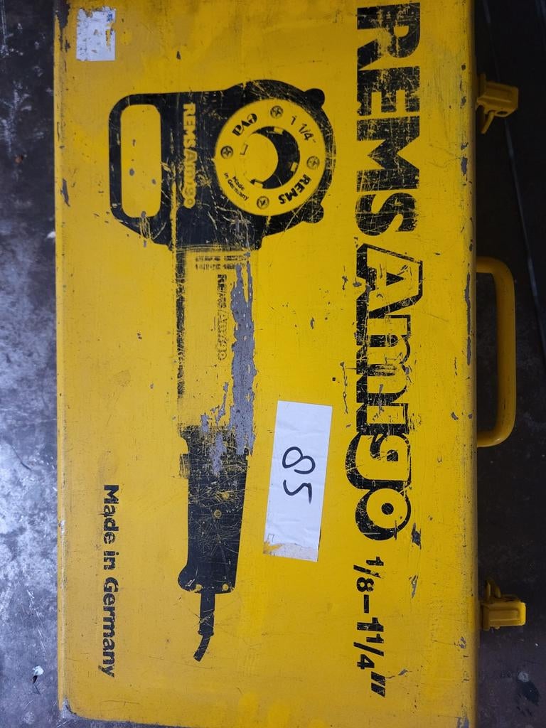 REMS Amigo 2 Set 1/8-1 1/4" Draadsnijmachine, Doe-het-zelf en Verbouw, Gereedschap | Handgereedschap, Ophalen of Verzenden, Gebruikt