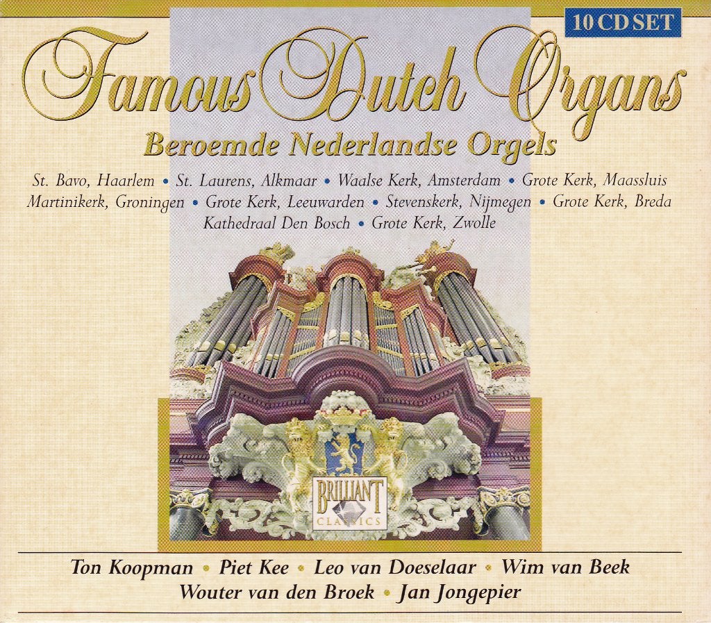 Famous Dutch Organs  in verschillende kerken ( 10 cd ), Boxset, Overige typen, Ophalen of Verzenden, Zo goed als nieuw