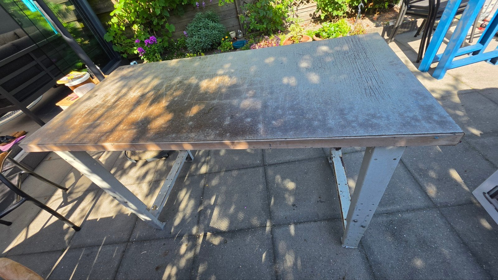 Robuuste werkbank 150x70, Ophalen, Gebruikt