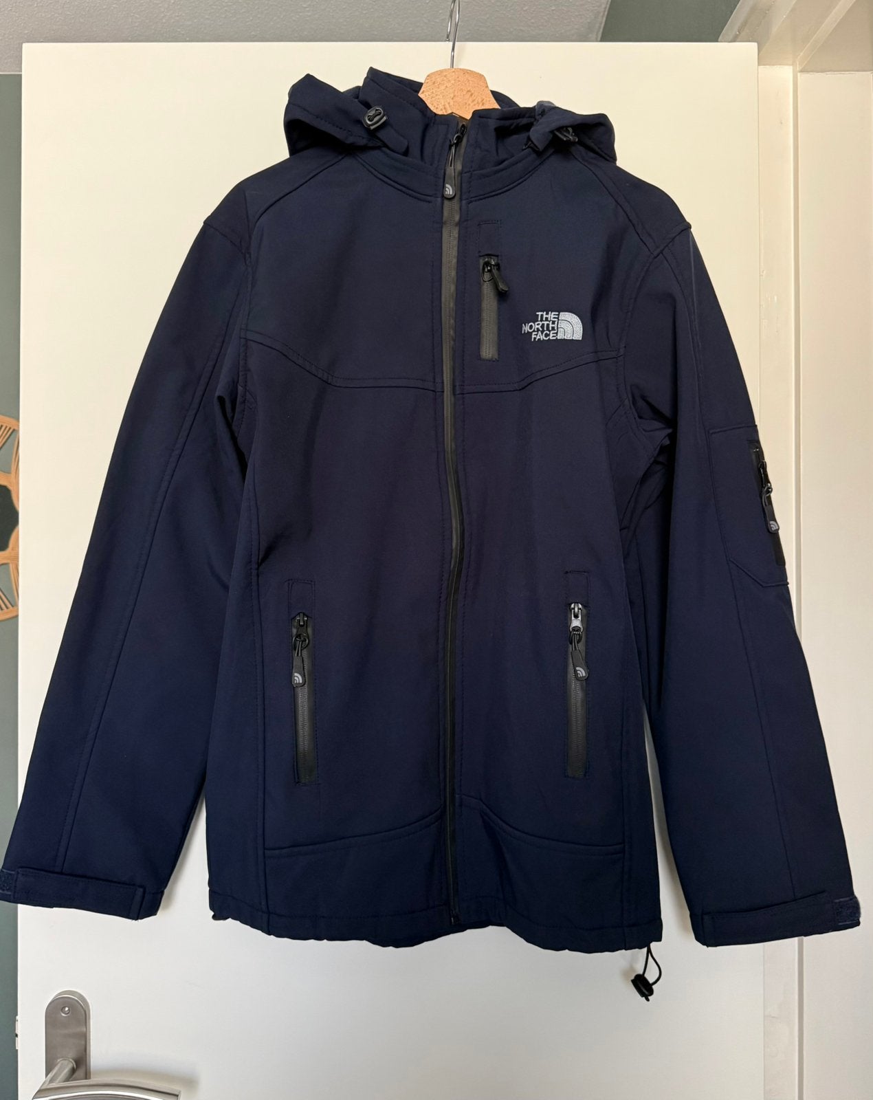 The North Face jas met capuchon., Ophalen of Verzenden, Zo goed als nieuw, Maat 46 (S) of kleiner, Blauw