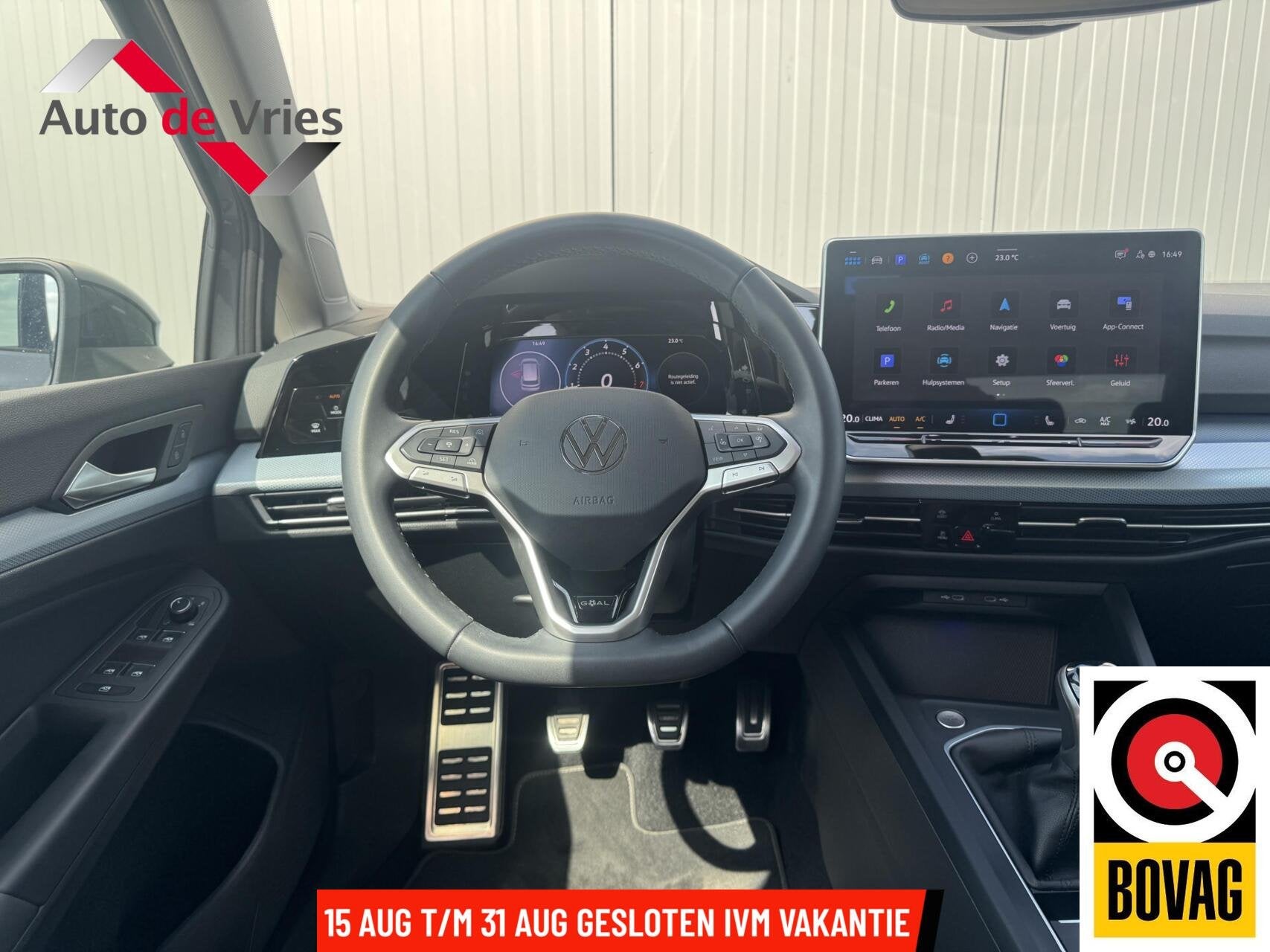 Volkswagen Golf 1.5 TSI GOAL|CarPlay/Android|Cruise Adaptief, Voorwielaandrijving, Stof, 4 cilinders, Met garantie (alle)