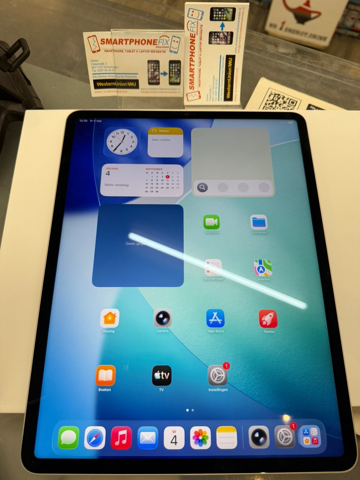 ipad pro 12.9inc M1 wifi 5e 1TB nieuwstaat+garantie, Computers en Software, Apple, Apple, 12 inch, Ophalen of Verzenden