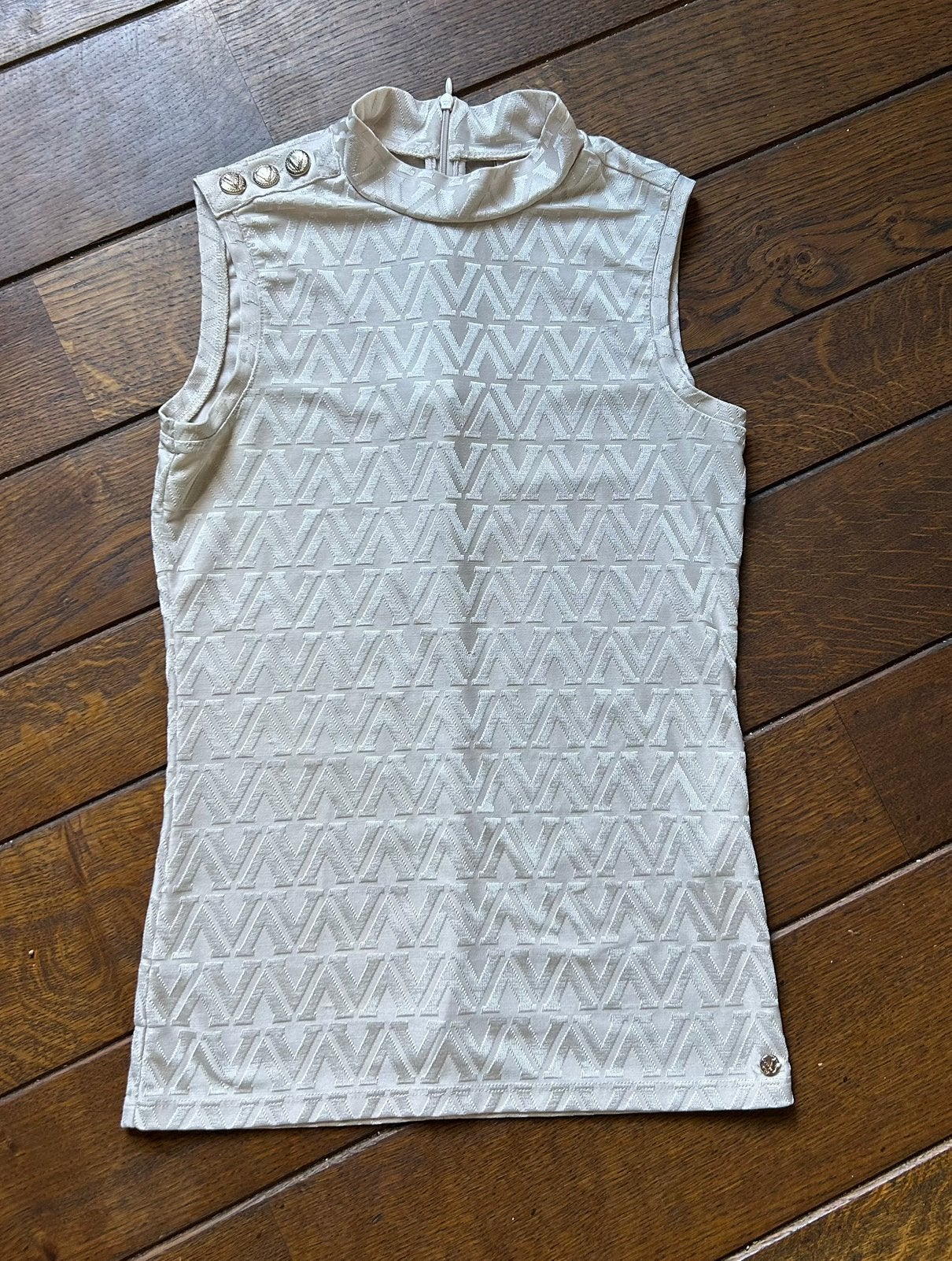 Beige, Crème JoshV, Josh V top in maat XS, Verzenden, Beige, Zo goed als nieuw, Zonder mouw