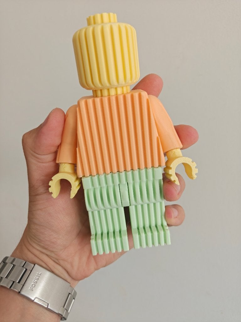 Grote Lego pop gemaakt met 3D printer, MOC (eigen creatie), Overige thema's, Lego, Nieuw