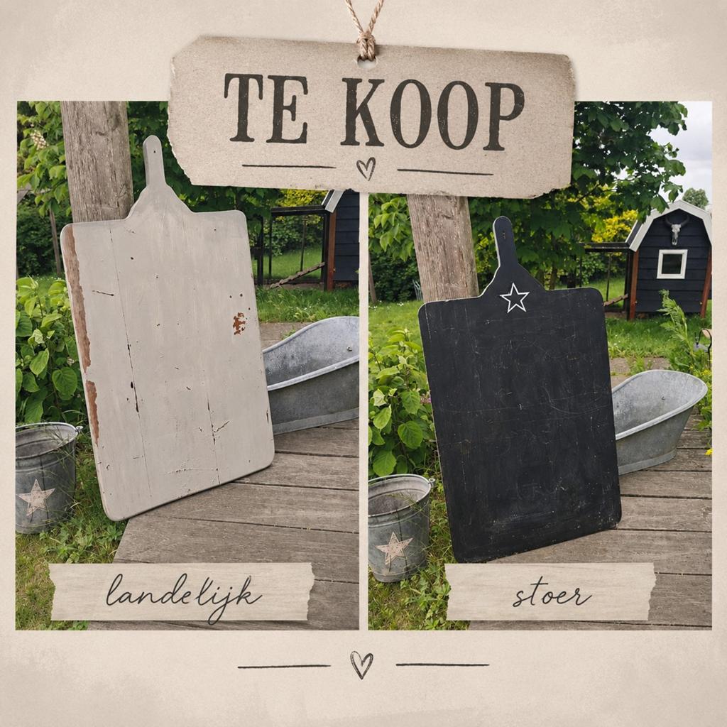 GAAF  GROOT HOUTEN  DIENBLAD BROODPLANK KRIJTBORD 108X60, Ophalen, Gebruikt
