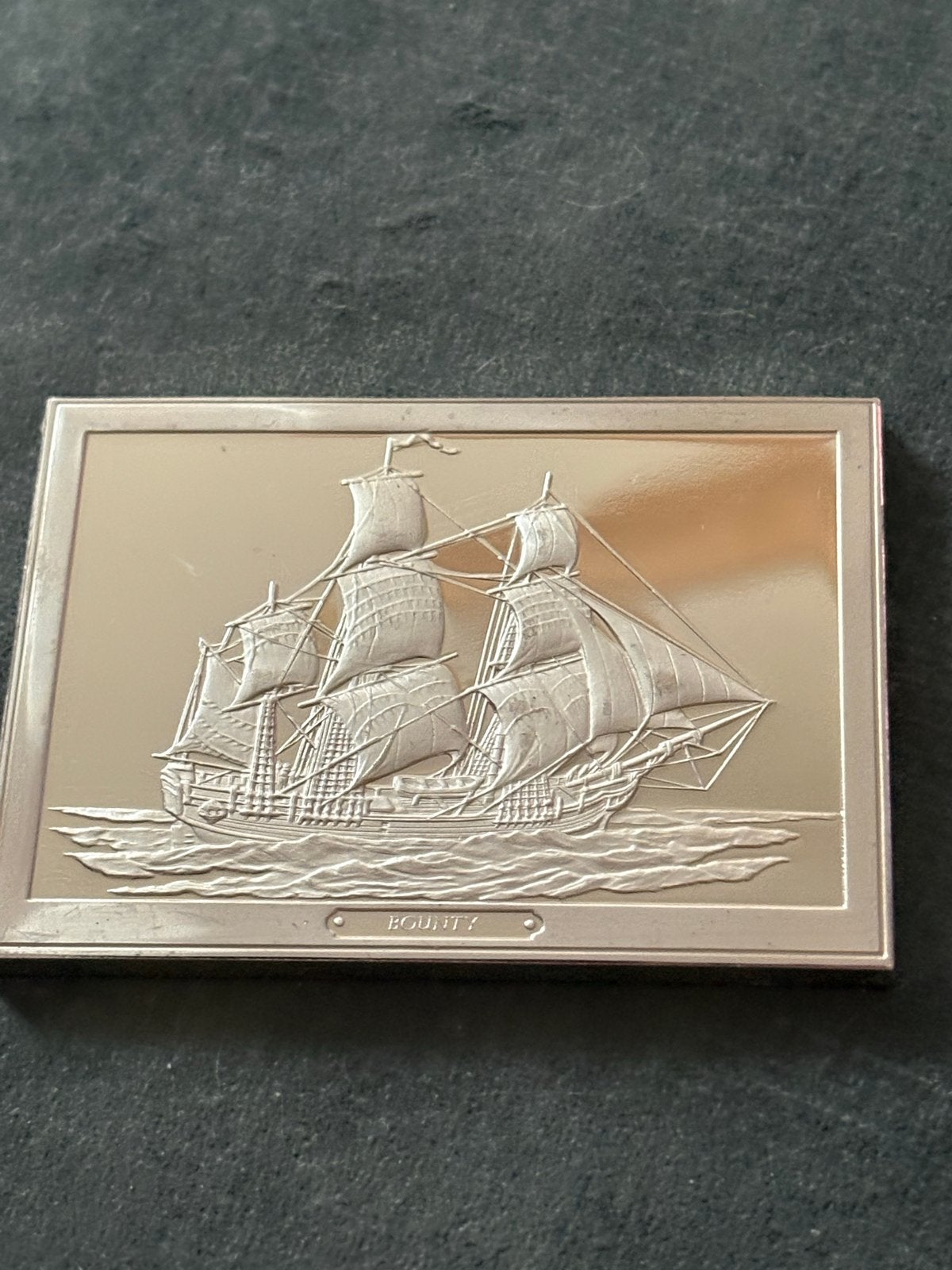 Franklin Mint Bounty 1789 - Zilveren Penning (1 van 50), Ophalen of Verzenden, Zilver