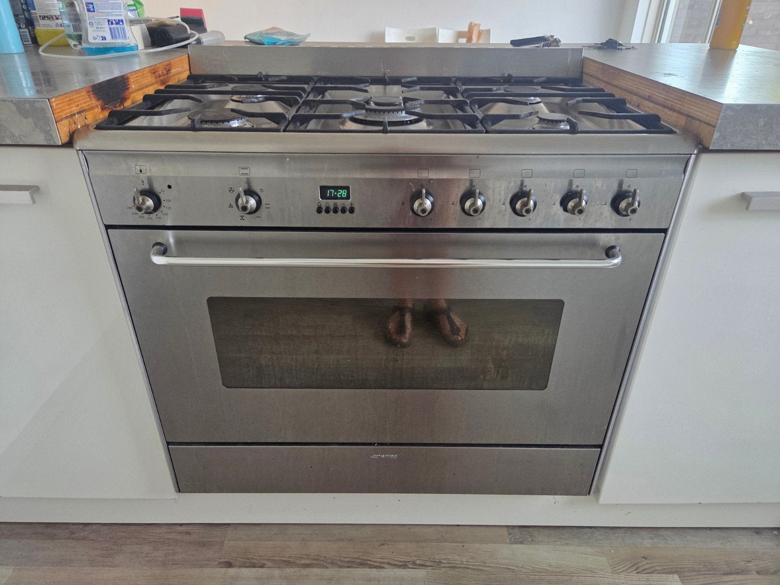 Smeg Fornuis met Oven, Ophalen, Gebruikt, Hete lucht, 60 cm of meer