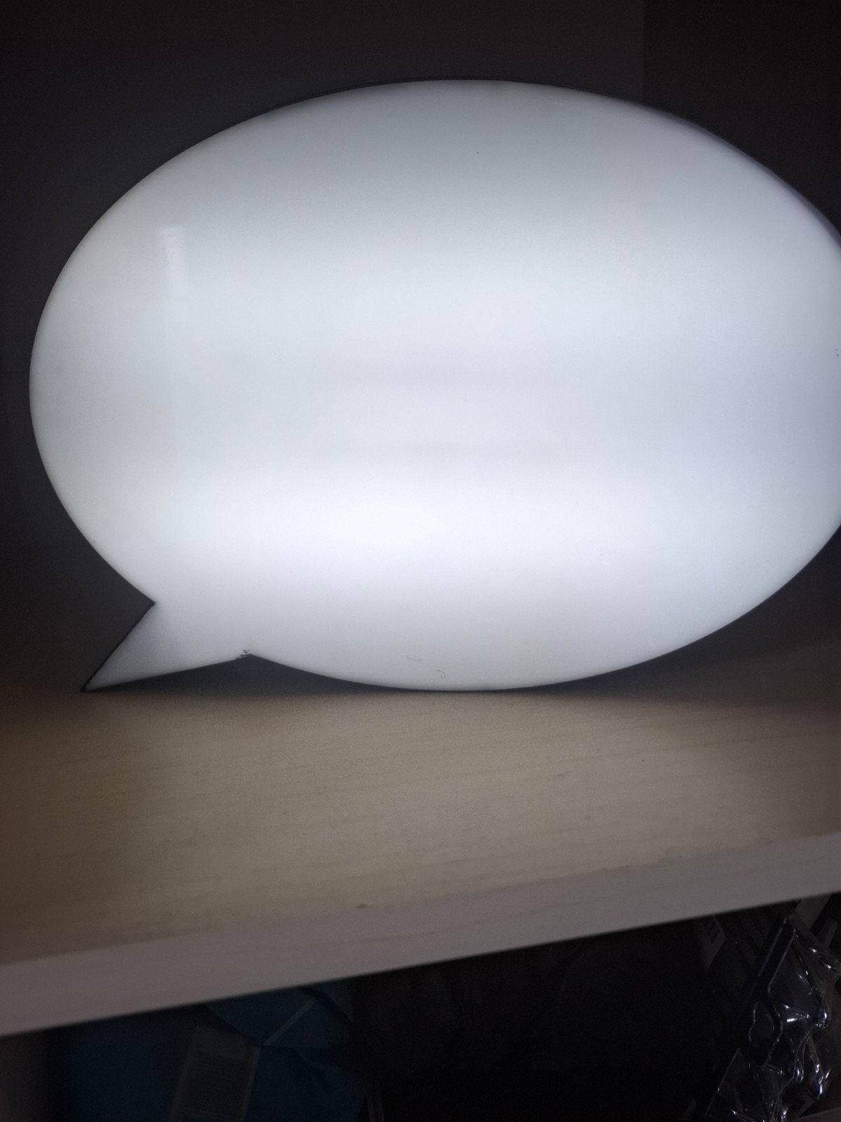 Unieke Schrijfballon Lichtbak, Ophalen, Gebruikt, Kunststof, Modern