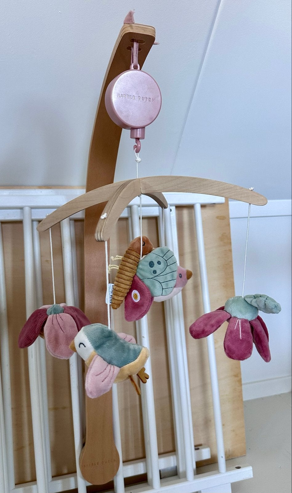 Little Dutch Muziekmobiel - Butterfly collectie, Kinderen en Baby's, Ophalen, Zo goed als nieuw, Mobiel, Met geluid